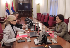 20 December 2022 The Head of the Parliamentary Friendship Group with China in meeting with the Ambassador of the People’s Republic of China to the Republic of Serbia